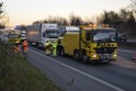 VU LKW A 4 Rich Aachen hinter Rodenkirchener Bruecke P02